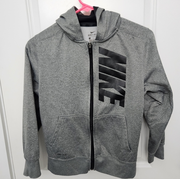 Nike Other - NIKE Youth Unisex | Gray Hooded Dri Fit Zipper Jacket | L